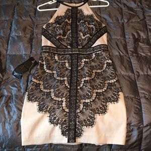 Bebe angles lace charm dress